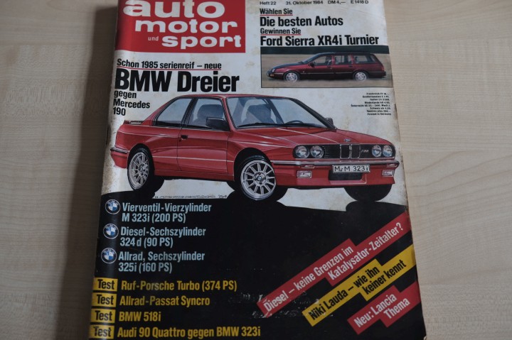 Deckblatt Auto Motor und Sport (22/1984)